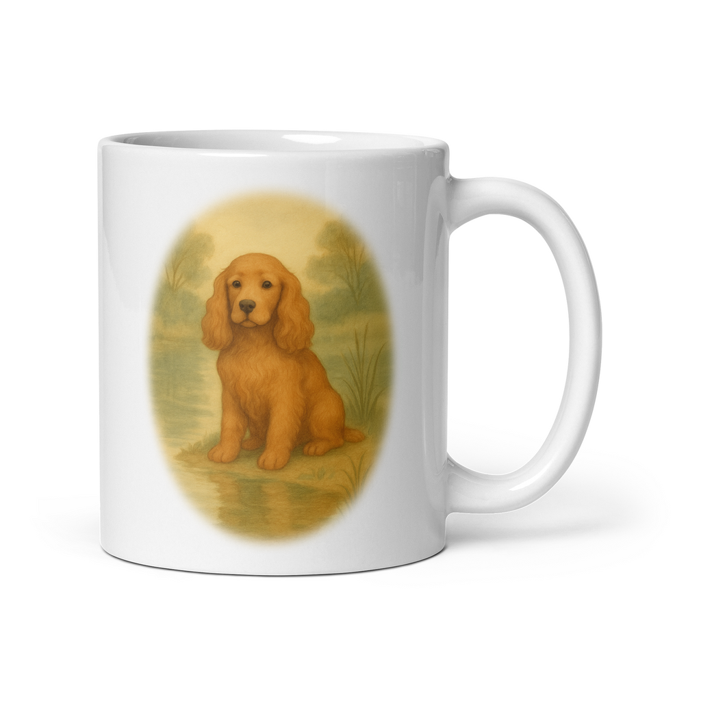 Cocker Spaniel Mug: Vintage Dog Illustration Country Tea Cup