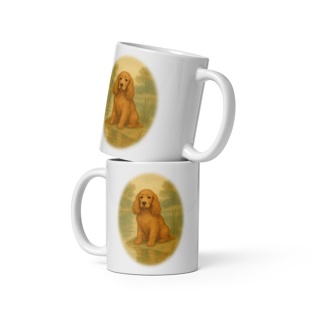 Cocker Spaniel Mug: Vintage Dog Illustration Country Tea Cup