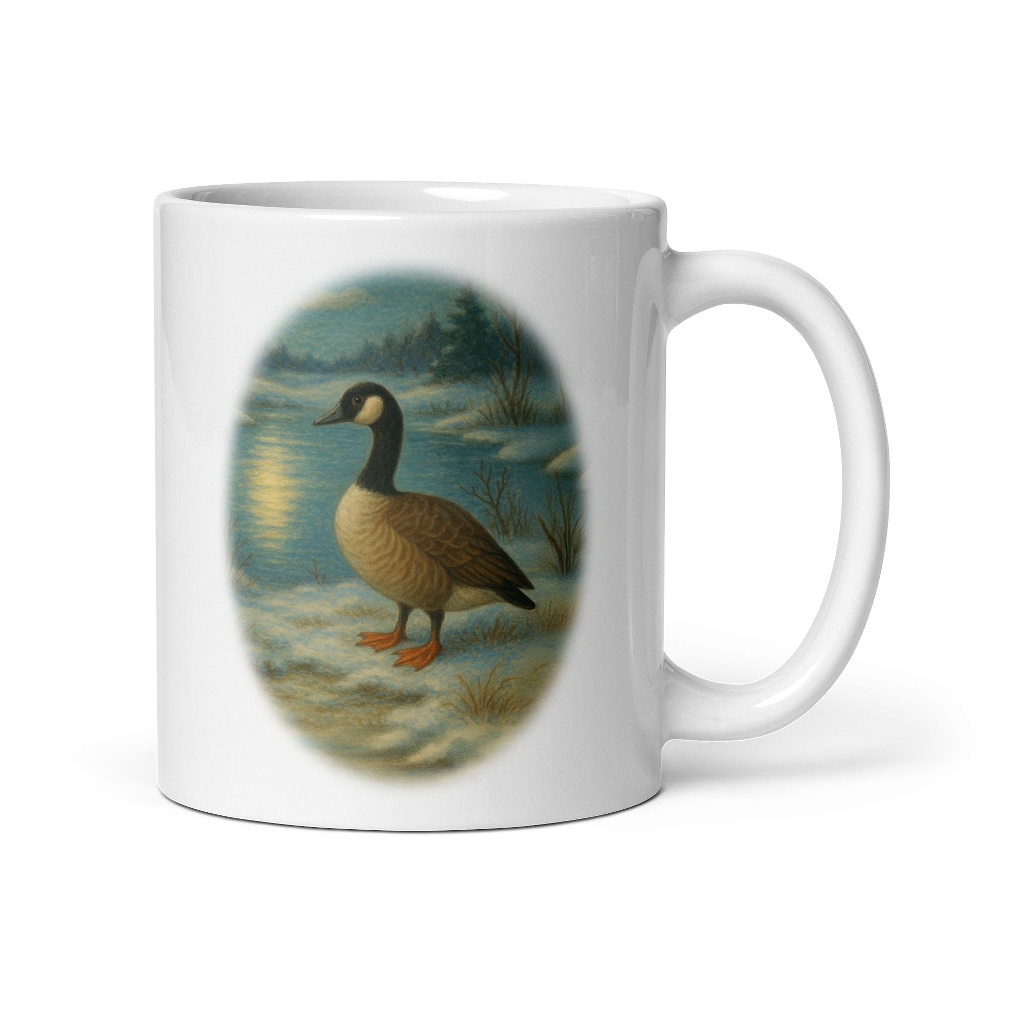 Christmas Goose Mug: Vintage 12 Days of Christmas Winter Tea Cup