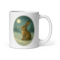 Hare Christmas Mug: Vintage Winter Woodland Tea Cup
