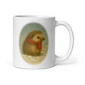 Hedgehog Christmas Mug: Vintage Winter Woodland Tea Cup