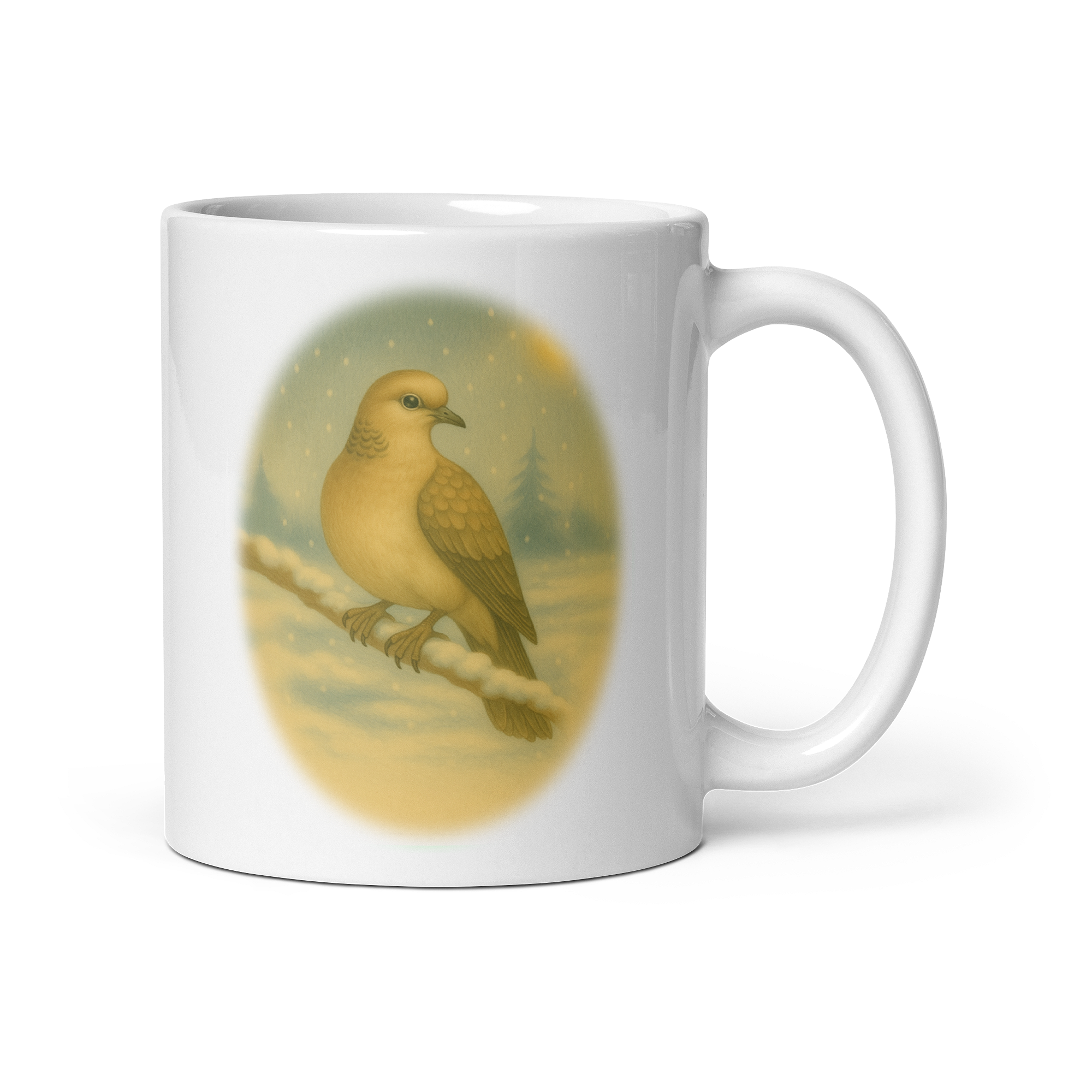 Christmas Bird Mug, Turtle Dove, 12 Days of Christmas