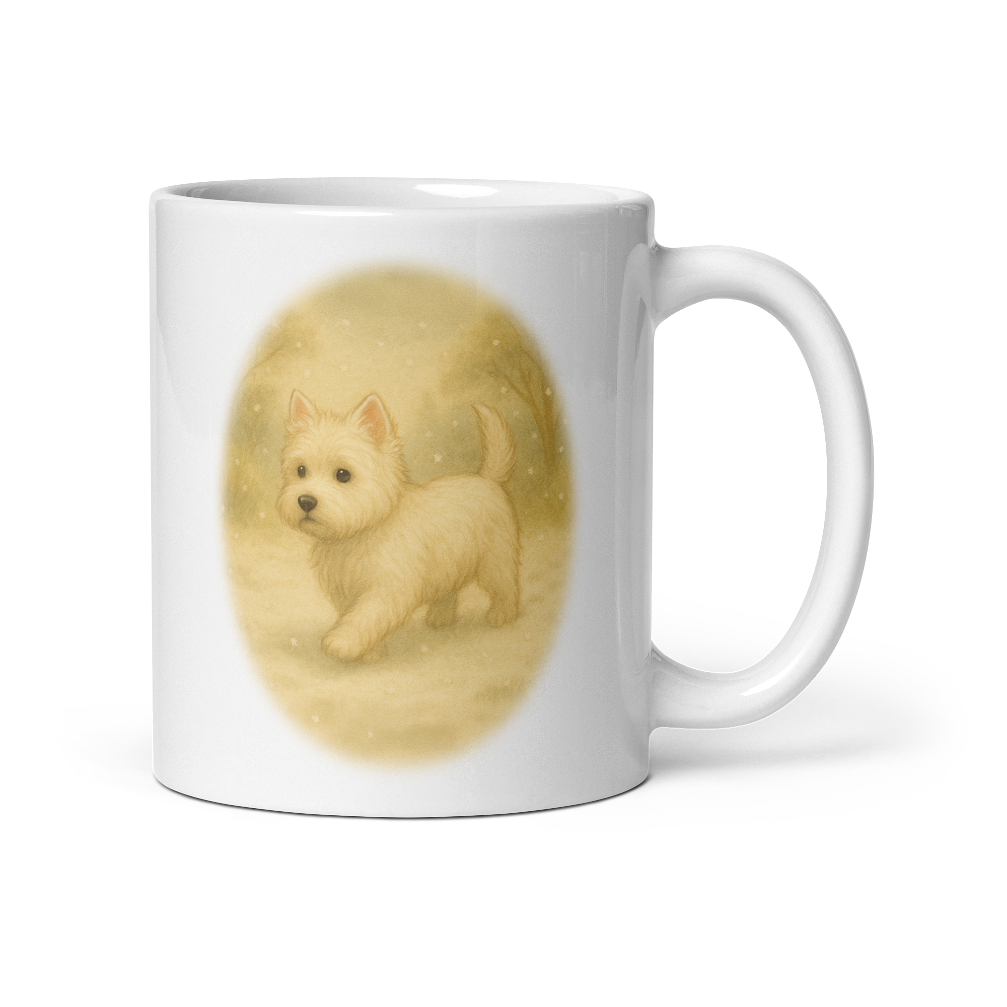 Westie Mug: Vintage Dog Illustration Country Tea Cup