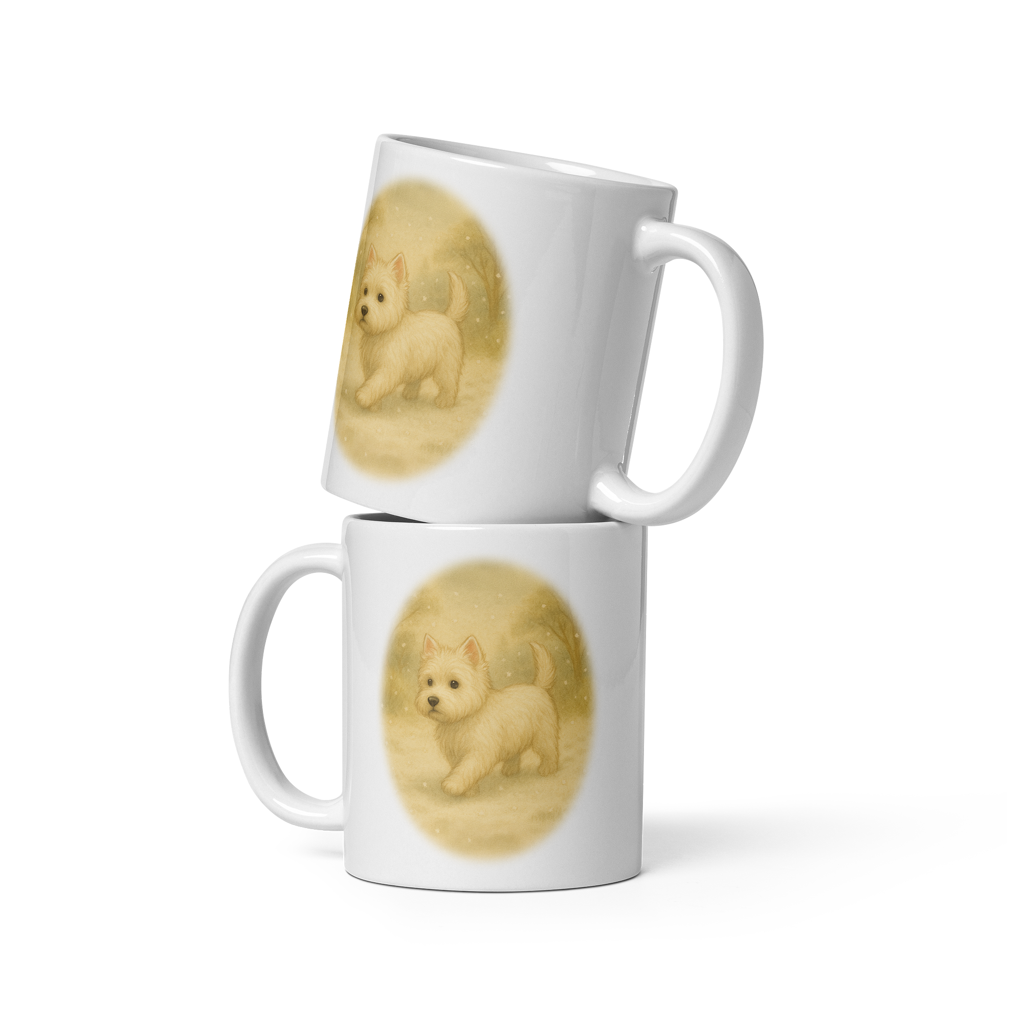 Westie Mug: Vintage Dog Illustration Country Tea Cup